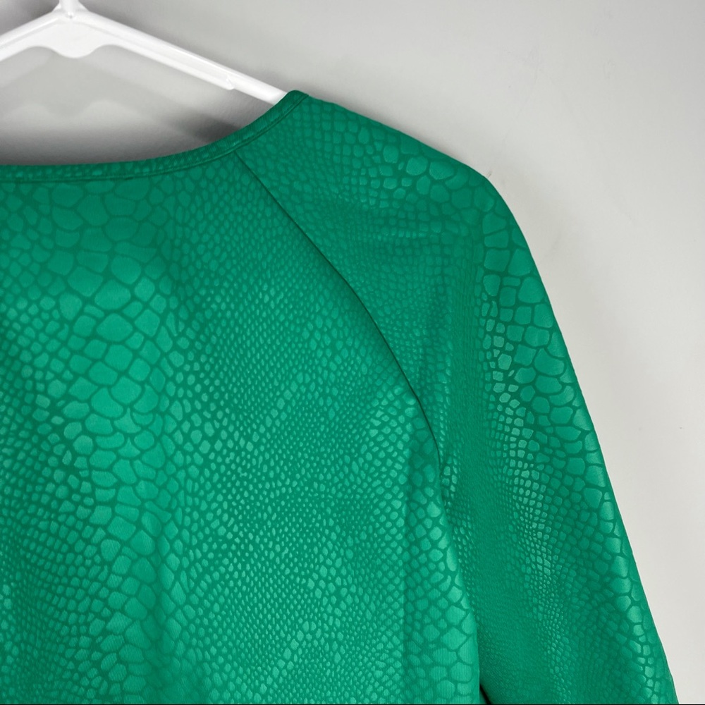 NWT Samuel Dong cardigan set knit snakeskin green - Picture 7 of 7